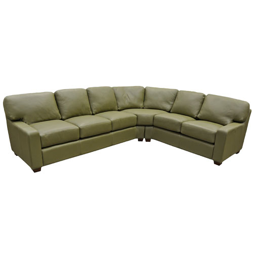 Albany Leather Sectional