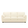 Lanza Leather Sofa White