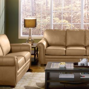 Viceroy Leather Sofa Beige Room