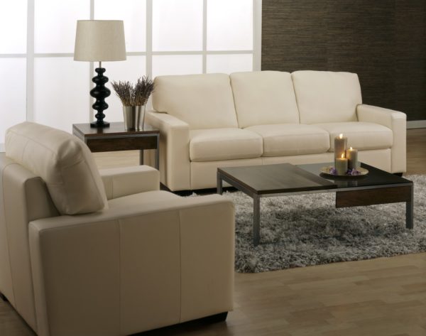 Westend Leather Sofa White Room