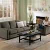 Westend Leather Sofa Gray Room