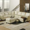 Alula Leather Sectional White Room