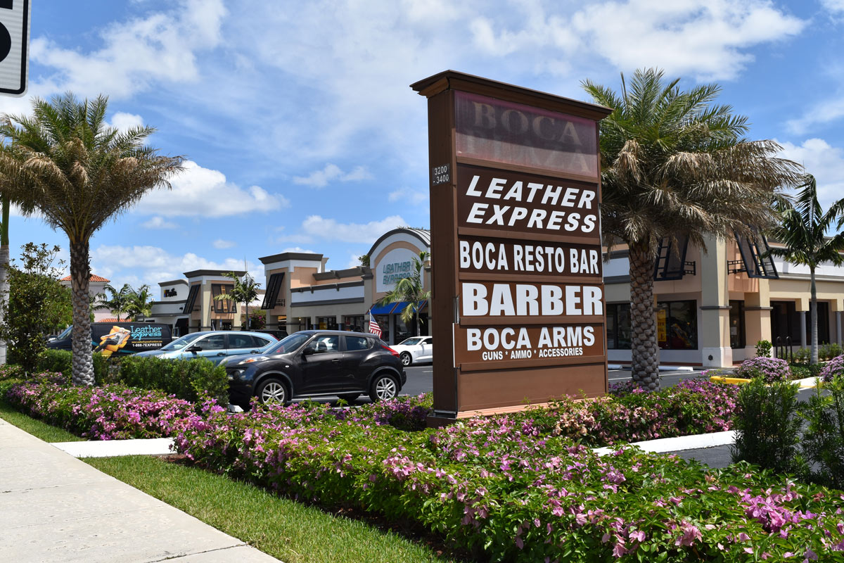 Boca Leather Express Sign