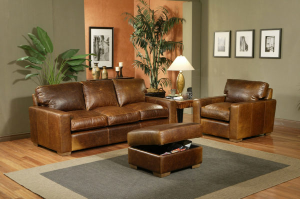 City Craft Leather Sofa Room