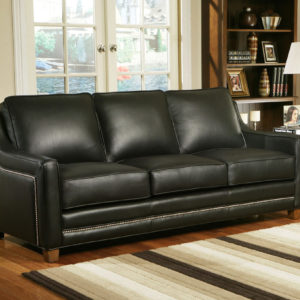 Fifth Avenue Leather Sofa Room