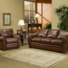 Savannah Leather Sofa Room