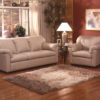 Tahoe Leather Sofa Tan Room