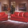 Tahoe Leather Sofa Red Room