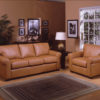 West Point Leather Sofa Room
