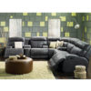 Lincoln Leather Sectional Room