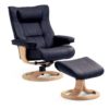 Regent Recliner Black and Brown