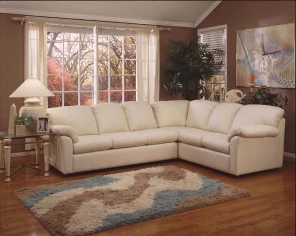 Tahoe Leather Sectional Room
