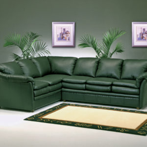 Uptown Leather Sectional Room
