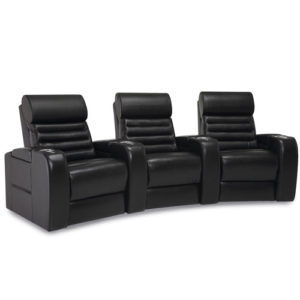 Catalina Leather Home Theater Seating by Palliser - shown in black here -- many colrs and options available --