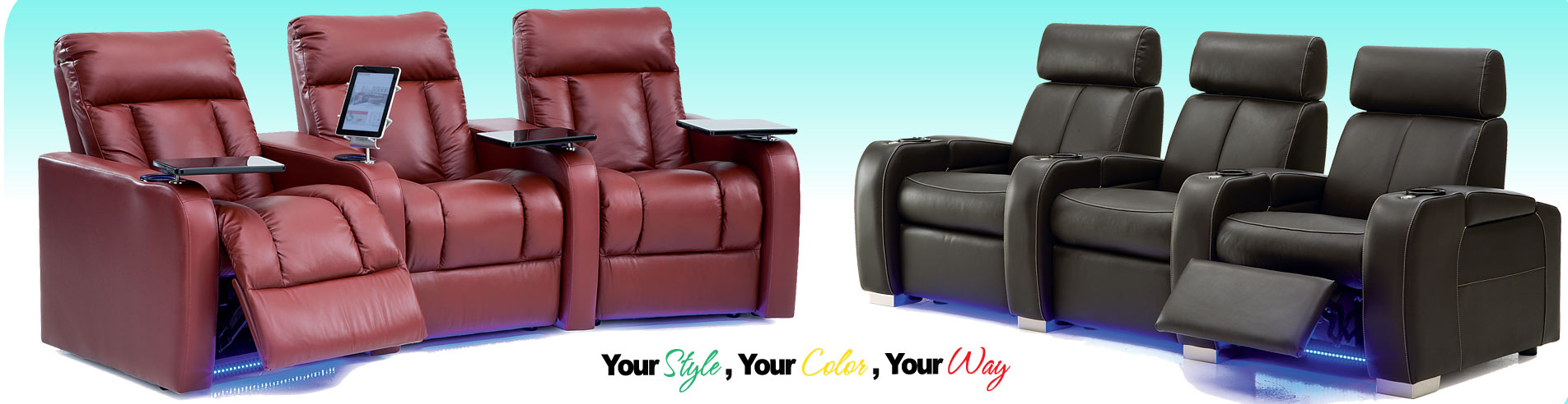 Leather Home Theater Furniture